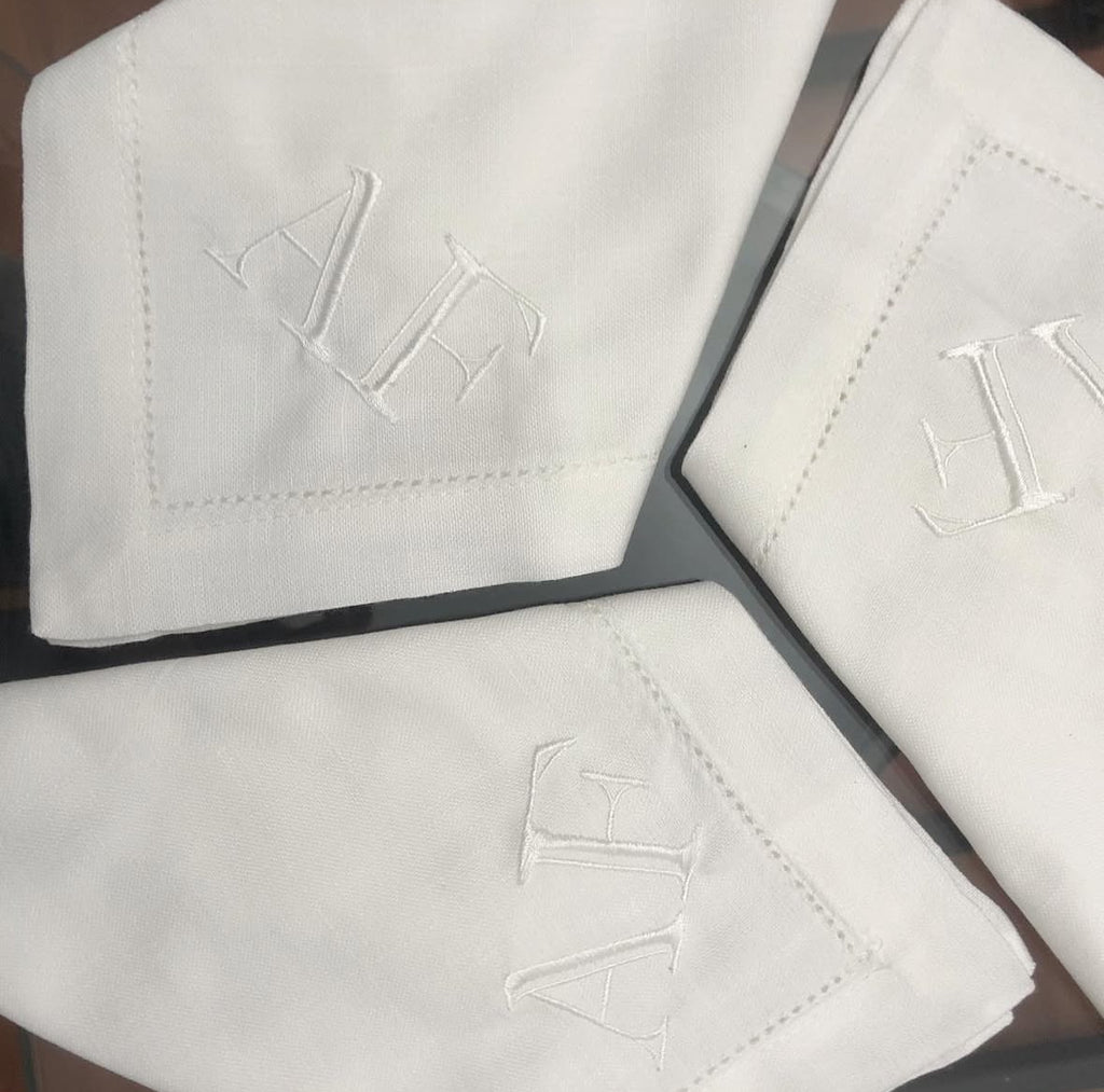 Servilleta de lino con bordado