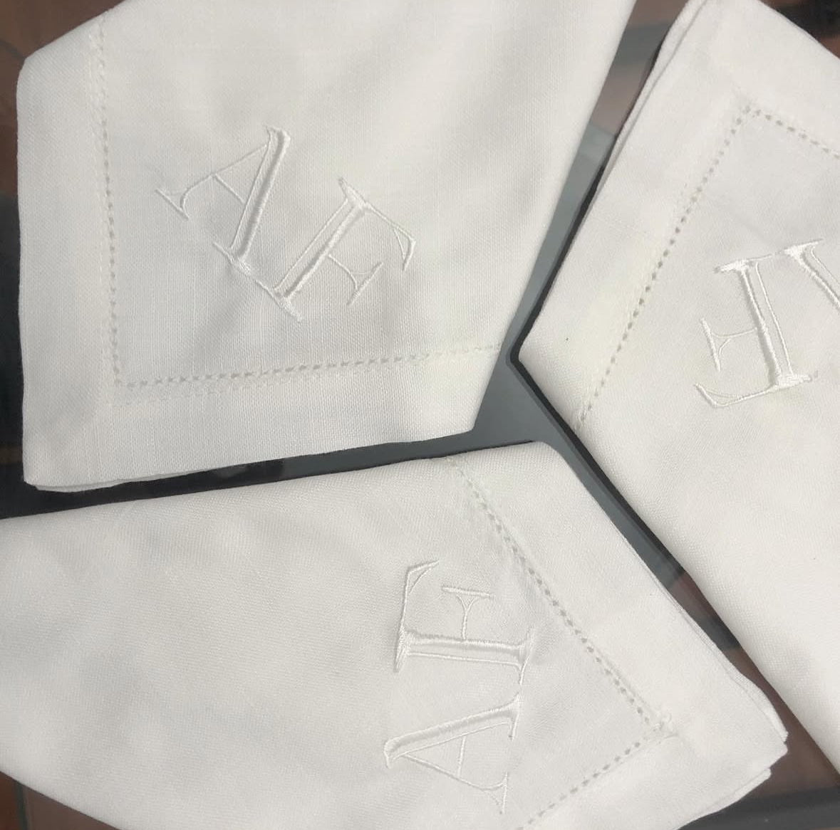 Servilleta de lino con bordado