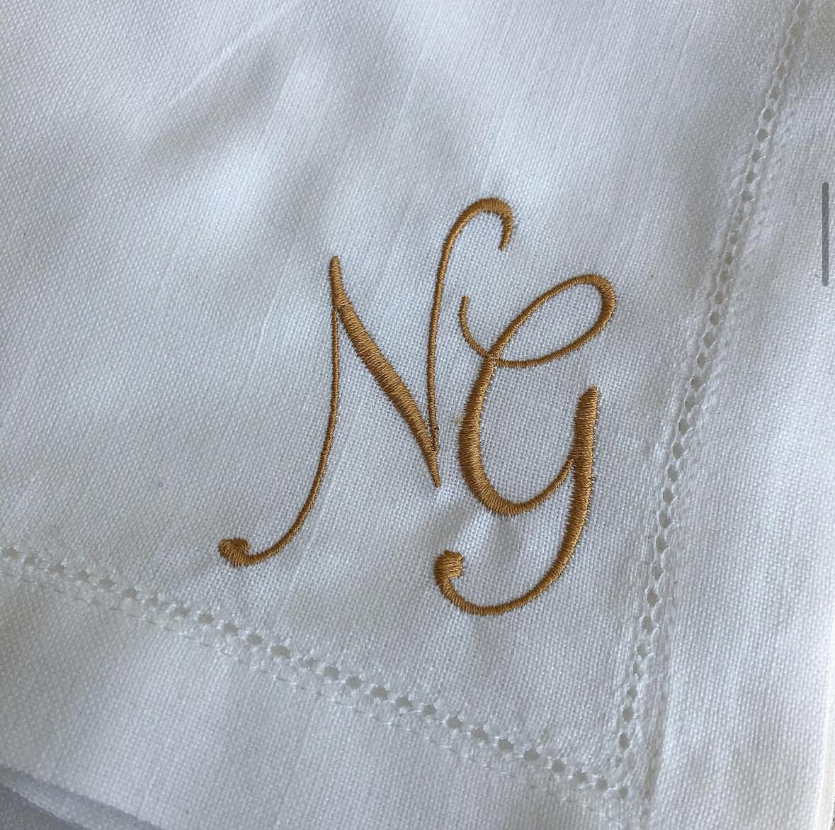 Servilleta de lino con bordado